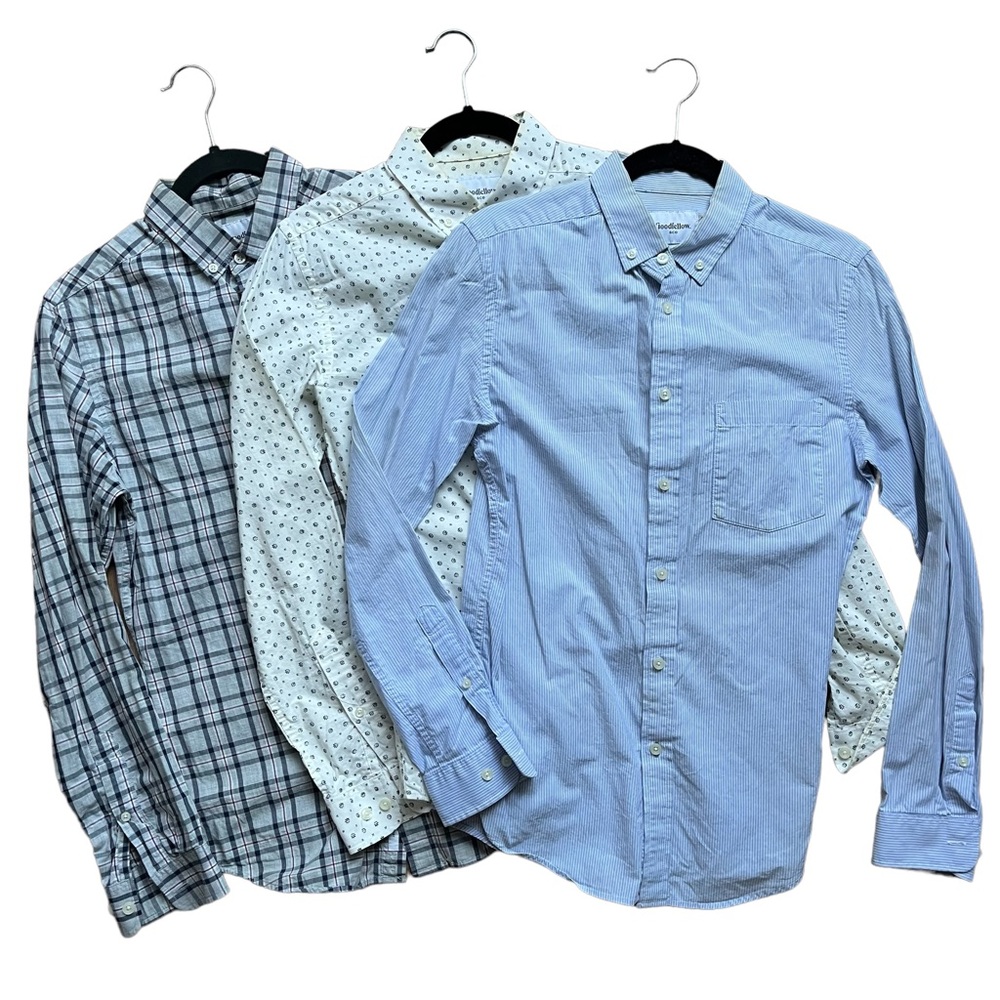 Goodfellow & Co. Button Down Shirts Size Small Different Patterns Bundle of 3